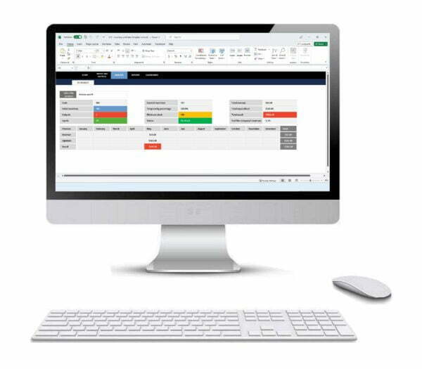 Inventories and Sales Template in Excel