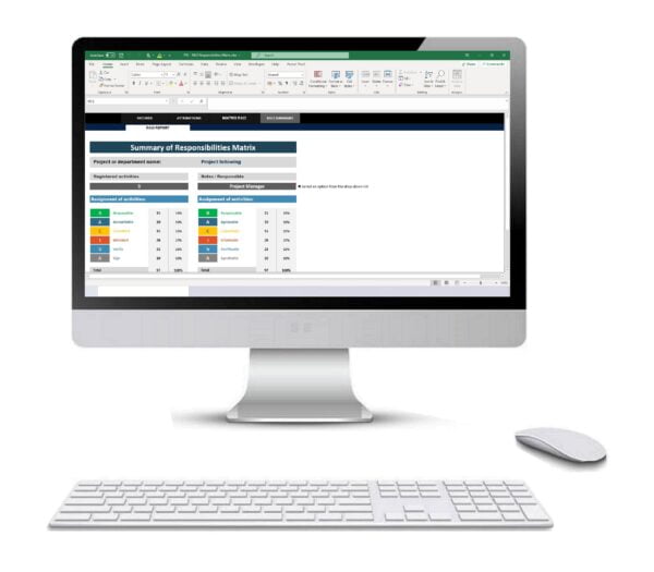 Responsibility Assignment Matrix RACI In Excel