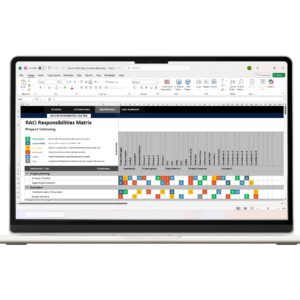 RACI Excel Template for Responsibility Assignment Matrix – Downloadable Excel file for project management