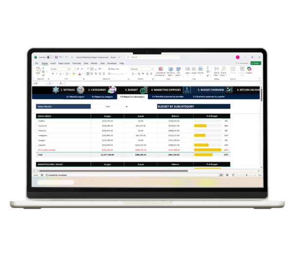 Download Excel Templates Free - Budget Excel Templates