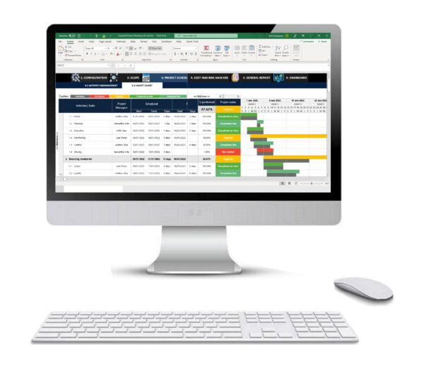 Project Plan Template in excel Project Planning in Excel 2