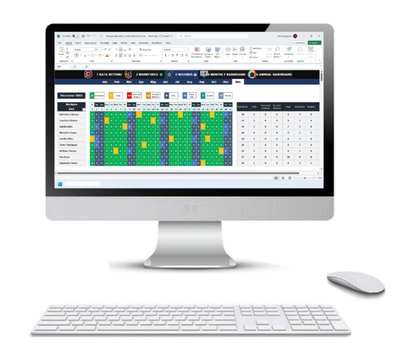 Attendance control in excel 4