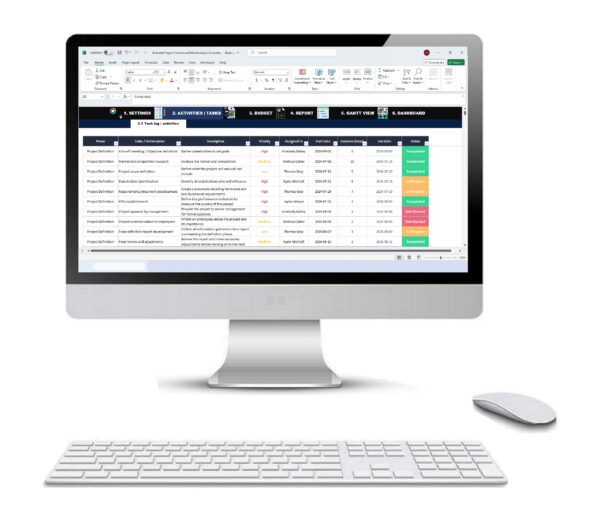 Project control in Excel-5