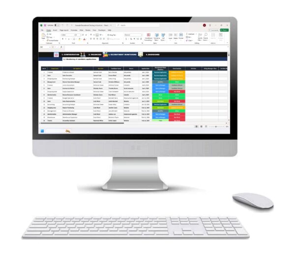 Recruitment Tracking in Excel-4