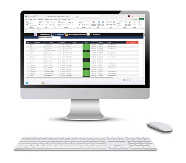 Recruitment Tracking in Excel-5