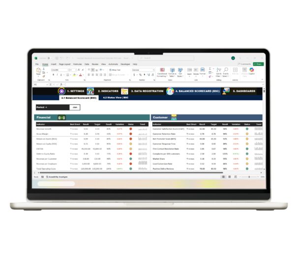 Balanced Scorecard Template