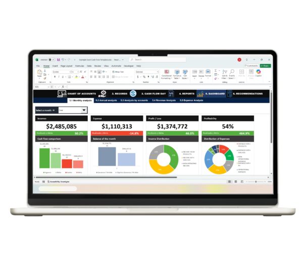 Excel cash flow template for businesses