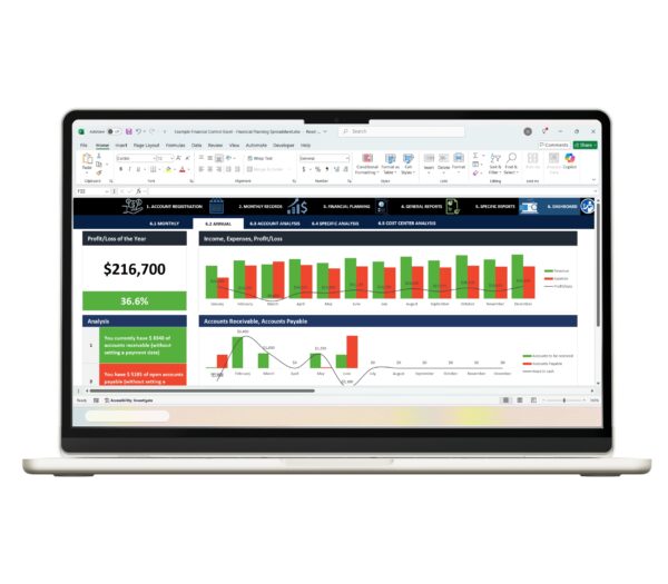 Track income and expenses with Excel template