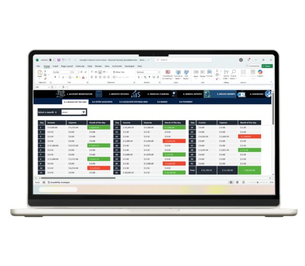 Track accounts payable and receivable in Excel